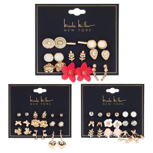 9-Pair Earrings Set