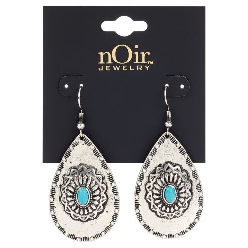 Vintage Western Turquoise Drop Earrings