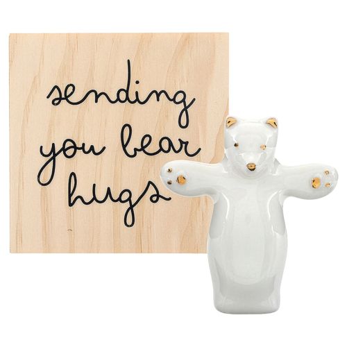 Heartfelt Ceramic Bear Figure in Keepsake Box - Sending You Bear Hugs