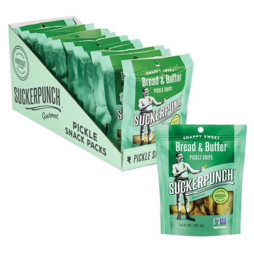 Suckerpunch Gourmet Snappy Sweet Pickle Chips - Bread & Butter