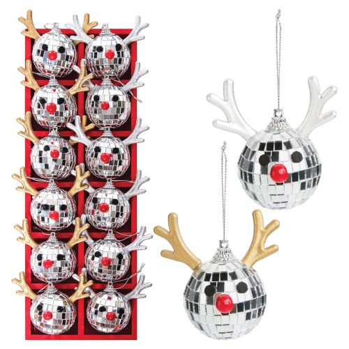 Disco Reindeer Ornaments