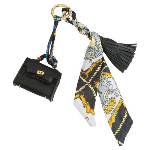 Scarf & Mini Purse Accessory Clip - Black