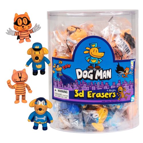 Dog Man 3D Erasers