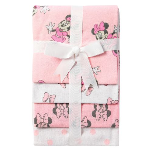 4-Pack Receiving Blanket Set - Minnie Mouse