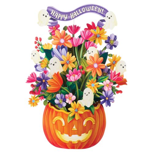 FreshCut Paper Jack-O'-Lantern Boo-quet