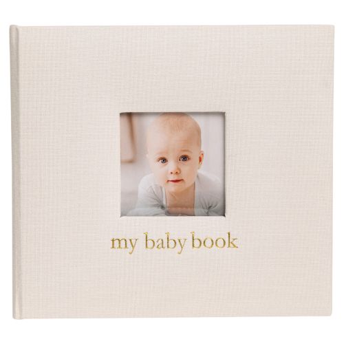 Linen Memory Baby Book