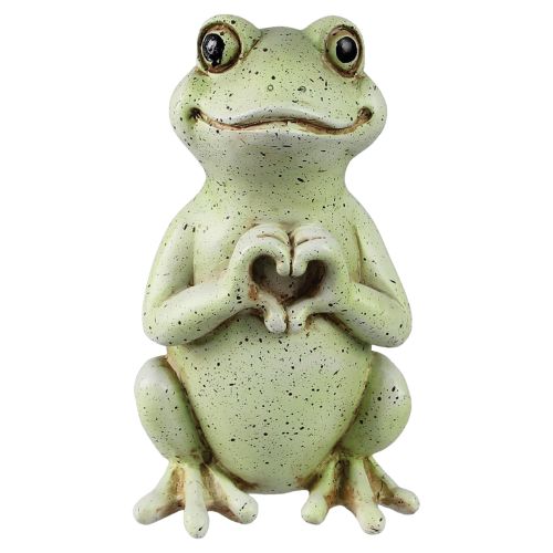 Frog Figurine with Heart Sign