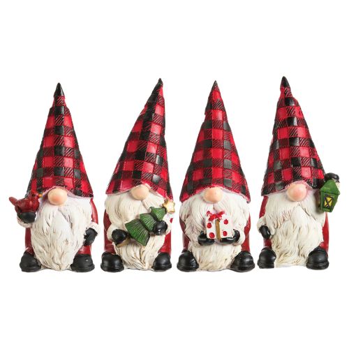 Plaid Har Santa Gnome Figures