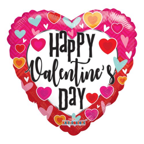 Valentines Day Floating Hearts Foil Balloon