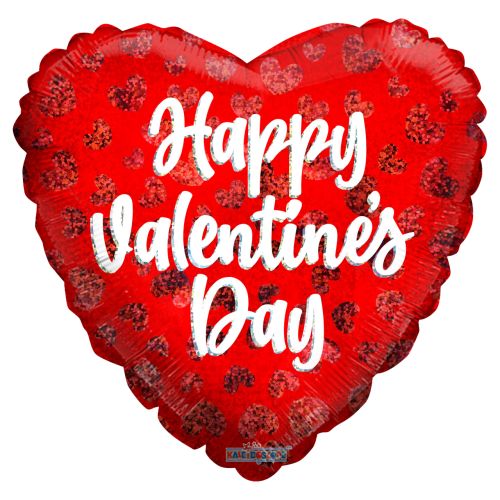 Valentine Hearts Sparkle Foil Balloon