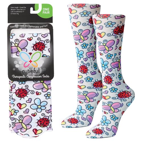 Therapeutic Compression Socks - Ladybug