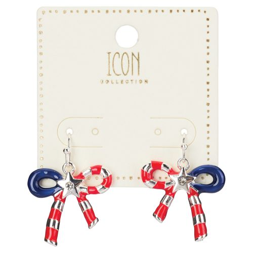 Patriotic Bow Earrings