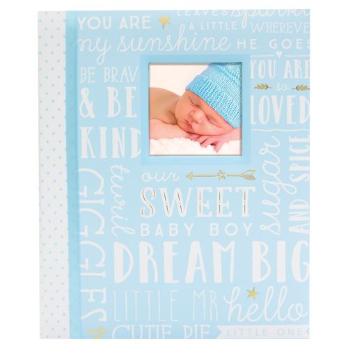 Dream Big Wordplay Baby Record Book - Blue