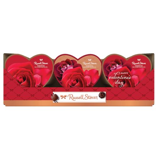 Russell Stover Assorted Chocolates in Photo Heart Boxes