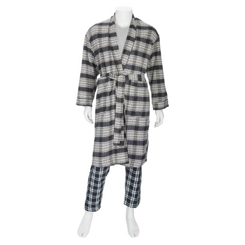 Men's Woven Flannel Robe