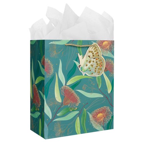 Large Gift Bag & Tissue Paper Set - Botanical Floral