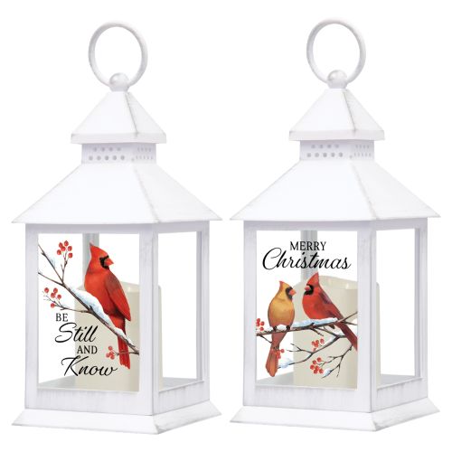 LED Light-Up Christmas Lantern - White