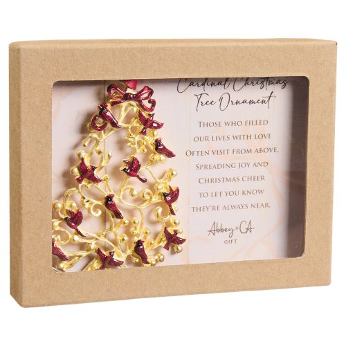 Cardinal Tree Ornament On Card
